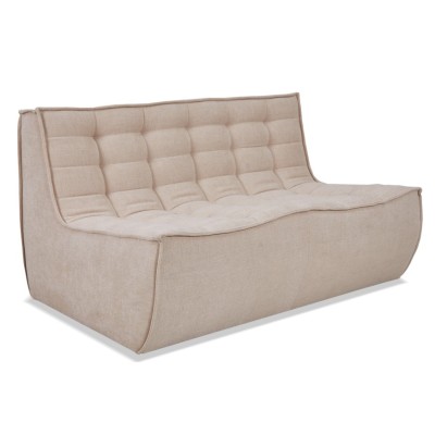 Sofa puff de 2 plazas Lion de tela - Sofas de piel - Mueble Design