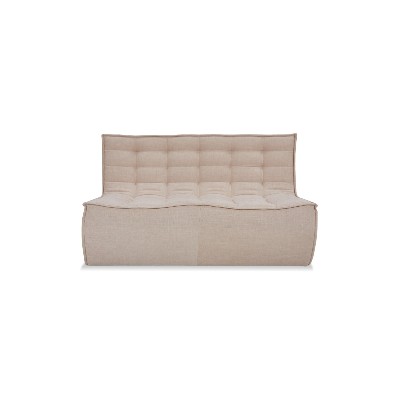 Sofa puff de 2 plazas Lion de tela - Sofas de piel - Mueble Design