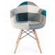 Furmod Patchwork Chair XL Style Blue