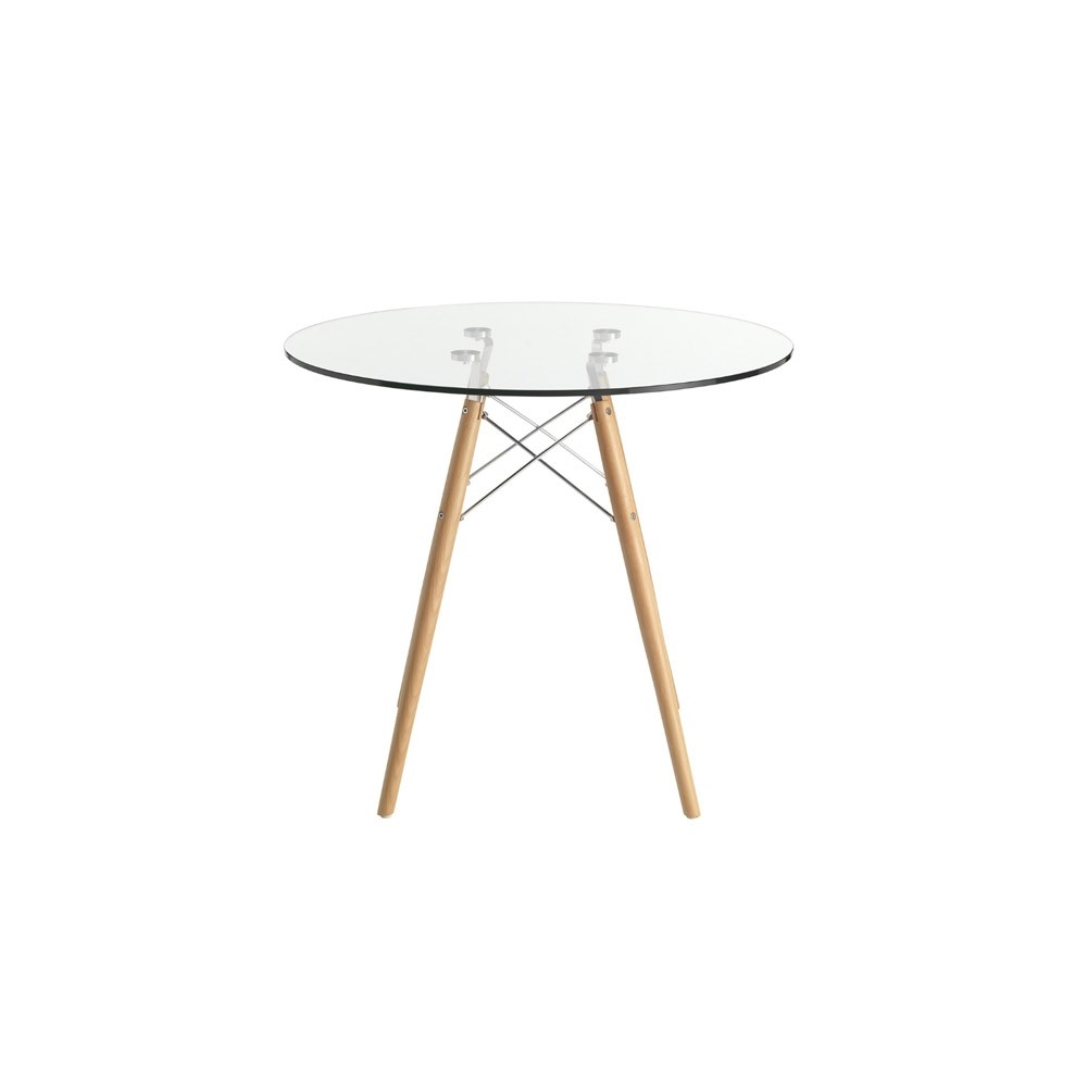 furmod Eames glasbord (70 cm)