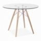 Mesa furmod Eames Glass Style (90 cm)