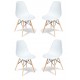 Pack 4 Silla James Wood New Edition