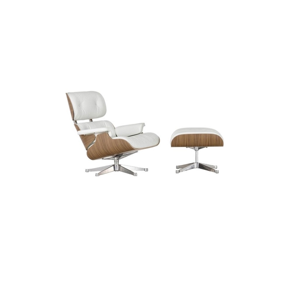 Réplique du fauteuil Eames lounge chair en bois de noyer par Charles & Ray Eames