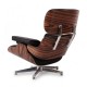 Eames Lounge chair replica with chrome foot by Charles & Ray Eames