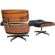 Eames lounge chair replica in leatherette by Charles & Ray