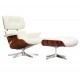 Replica Eames Lounge Chair com pé cromado por Charles & Ray Eames