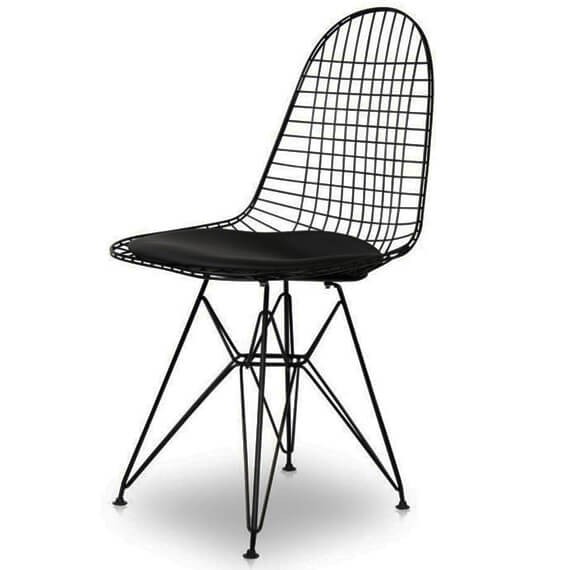 Inspiratie Eames Wire DKR stoel met kussen