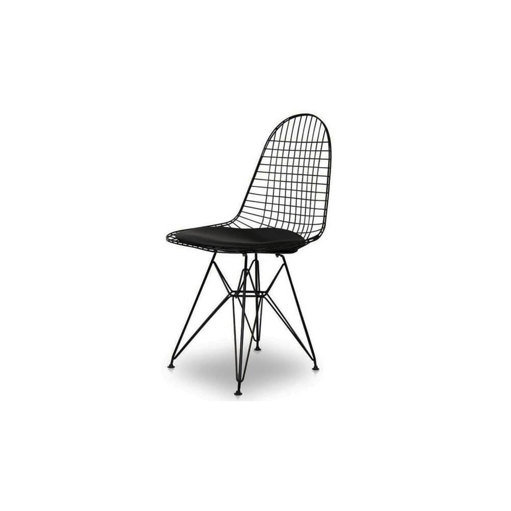 Inspiracja Krzesło Eames Wire DKR z poduszką