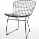 Réplica de la silla Bertoia en acero negro de Harry Bertoia