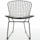 Réplica de la silla Bertoia en acero negro de Harry Bertoia