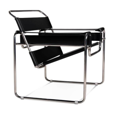 Replica van de Wassilly Chair design stoel in leer