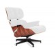 Replica Eames Lounge Chair em couro anilina e madeira Palissandro por Charles & Ray Eam