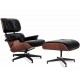 Réplica sillón Eames Lounge Chair Versión Premium en Piel Anilina y Madera de Nogal