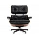 Replica Eames Lounge Chair premium version in Aniline Leather and walnut wood