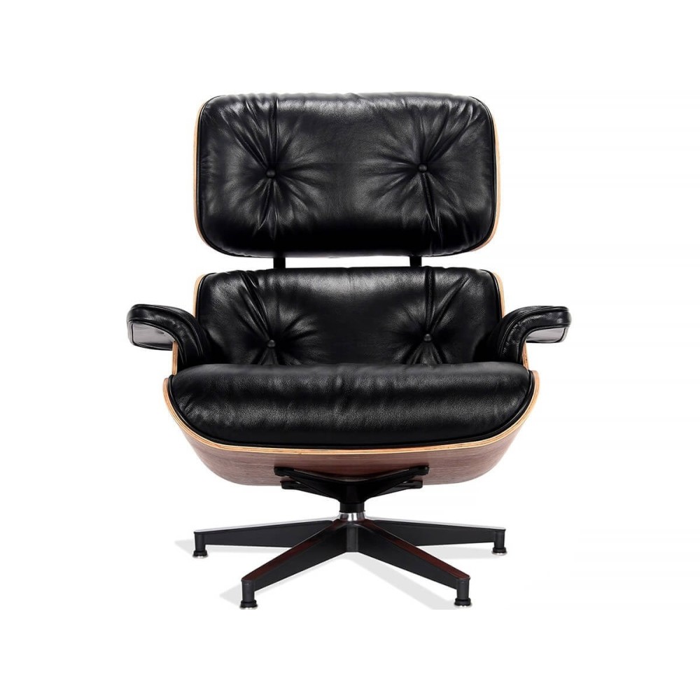 Eames Lounge Chair Replica in Aniline Leather Premium Modern Armchairs