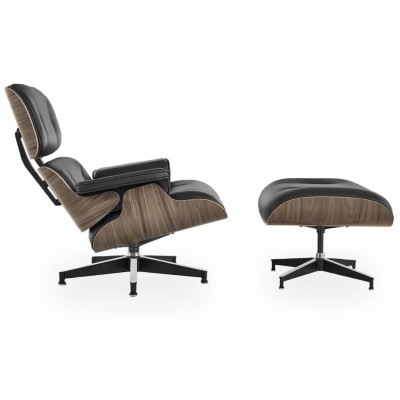 Réplica Eames Lounge Chair en Piel marrón Cognac de Charles & Ray Eames