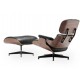 Réplique du Fauteuil Eames em Cuir Marron Cognac de Charles & Ray Eames