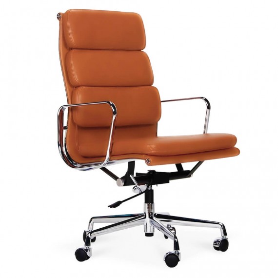 SOFT PAD CHAIR EA 219 Upholstered leather office chair with 5