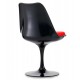 Replica of the Tulip Chair all black by famous designer Eero Saarinen