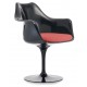 Replica of the Tulip Arms chair totally black with cushion