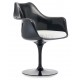 Replica of the Tulip Arms chair totally black with cushion