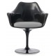 Replica of the Tulip Arms chair totally black with cushion