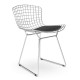 Replica Bertoia chair "High Quality" in Chrome Steel of the famous designer Hans J. Wegner