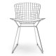 Replica Bertoia chair "High Quality" in Chrome Steel of the famous designer Hans J. Wegner