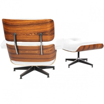 Replica van de Eames Lounge chair in synthetisch leer van Charles & Ray