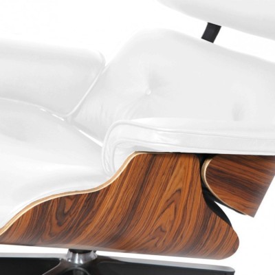 Replica van de Eames Lounge chair in synthetisch leer van Charles & Ray