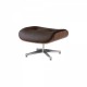 Replica Eames Lounge Chair com pé cromado por Charles & Ray Eames